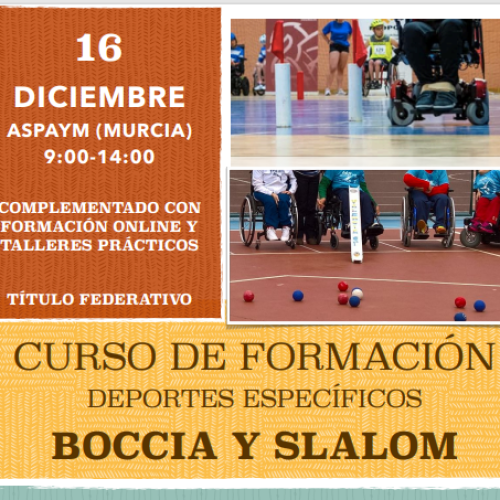 Curso de Boccia y Slalom para personas con discapacidad 2023