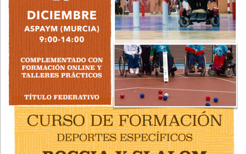 Curso de Boccia y Slalom para personas con discapacidad 2023